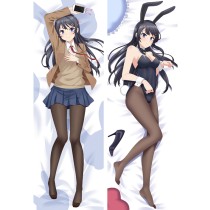 Rascal Does Not Dream of Bunny Girl Senpai Mai Sakurajima Anime Dakimakura Pillow Cover