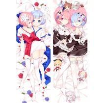 Re:Zero Rem Ram Anime Dakimakura Pillow Case 