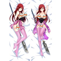Fairy Tail Erza Scarlet Anime Dakimakura Hugging Pillow Cover