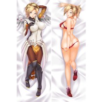 Overwatch Mercy Angela Ziegler Anime Dakimakura Pillow Cover