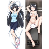 How Heavy Are the Dumbbells You Lift? Souryuuin Akemi Anime Dakimakura Pillow Cover H3988-B