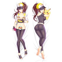 Pokemon Go Instinct Trainer Female Anime Dakimakura Japanese Pillow Cover  