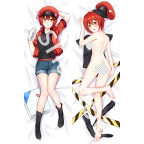 Cells at Work! Erythrocyte Red Blood Cell AE3803 Anime Dakimakura Pillow Cover