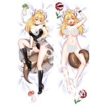 Super Mario Bowsette Princess Bowser Anime Dakimakura Pillow Cover
