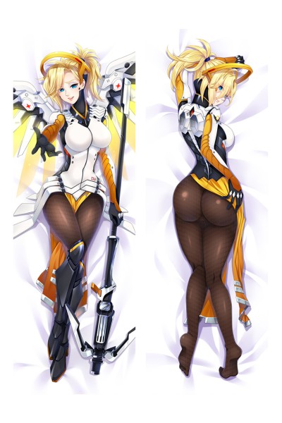 Overwatch OW Mercy Anime Dakimakura Pillow Cover