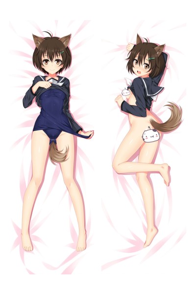 Strike Witches Karibuchi Hikari Anime Dakimakura Pillow Cover