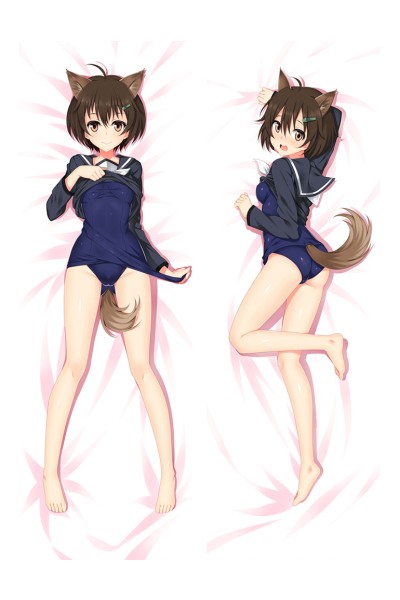 Strike Witches Karibuchi Hikari Anime Dakimakura Pillow Cover