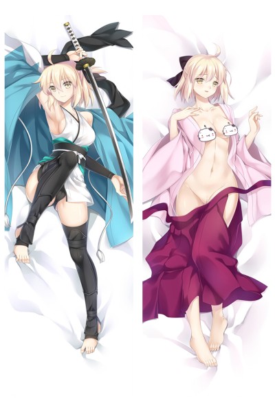 Fate/Grand Order Okita Sōji Saber Anime Dakimakura Pillow Cover