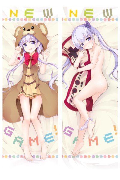 Anime New Game! Aoba Suzukaze Dakimakura Bedding Hugging Body Pillow Cover