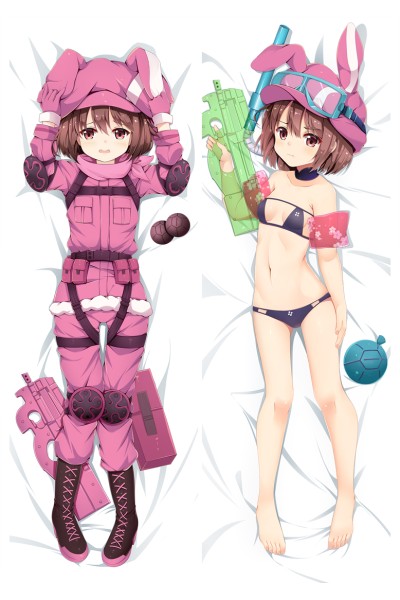 Sword Art Online Gun Gale Online GGO Llenn Anime Dakimakura Pillow Cover