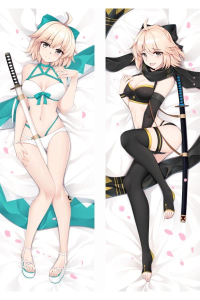 Fate/Grand Order Swimsuit Okita Sōji Anime Dakimakura Pillow Cover