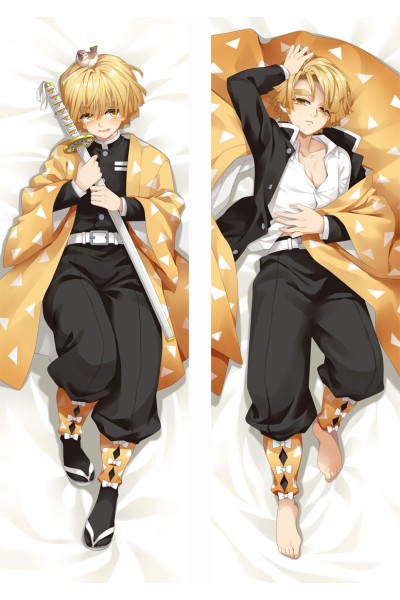 Demon Slayer: Kimetsu no Yaiba Agatsuma Zenitsu Anime Dakimakura Pillow Cover