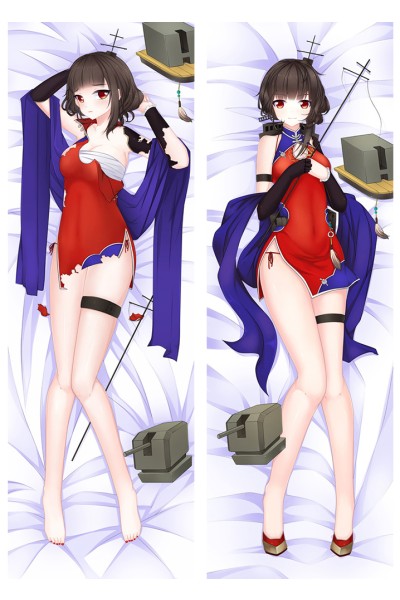 Warship Girls Chinese cruiser Yi Xian Anime Dakimakura Pillow Cover
