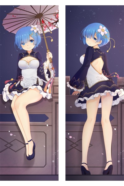 Re:Zero − Starting Life in Another World Rem Cheongsam Anime Dakimakura Pillow Cover