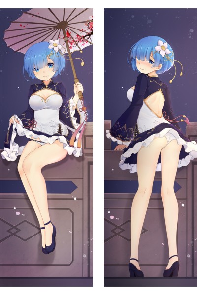 Re:Zero − Starting Life in Another World Rem Cheongsam Anime Dakimakura Pillow Cover