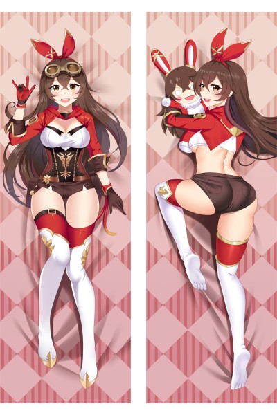 Genshin Impact Amber Anime Dakimakura Body Pillow Cover