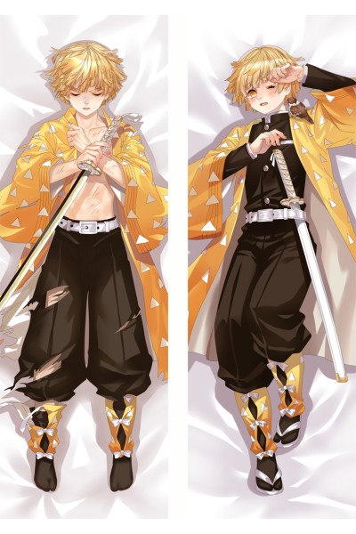Demon Slayer: Kimetsu no Yaiba Agatsuma Zenitsu Anime Dakimakura Pillow Cover
