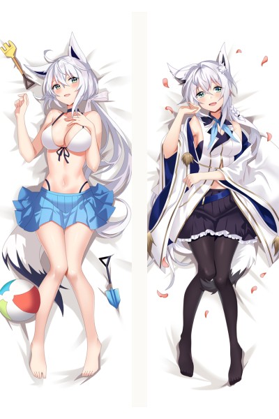 Virtual YouTuber Shirakami Fubuki Anime Dakimakura Pillow Cover