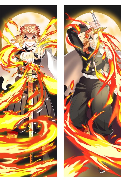 Demon Slayer: Kimetsu no Yaiba Rengoku Kyoujurou Anime Dakimakura Pillow Cover