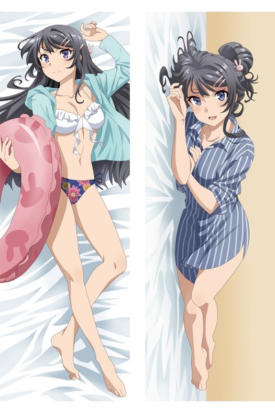 Rascal Does Not Dream of Bunny Girl Senpai Sakurajima Mai Anime Dakimakura Pillow Cover