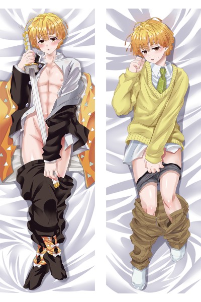 Demon Slayer: Kimetsu no Yaiba Agatsuma Zenitsu Anime Dakimakura Pillow Cover