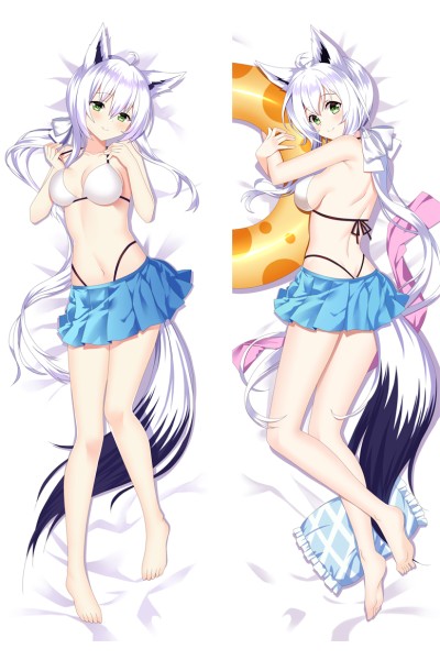 Virtual Youtuber Shirakami Fubuki Anime Dakimakura Body Pillow Cover