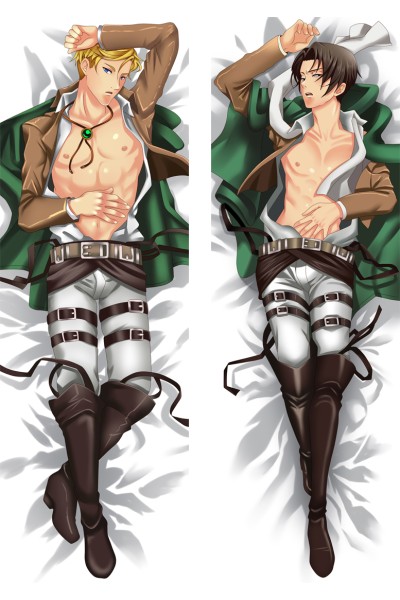 Attack on Titan Erwin & Levi Anime Dakimakura Body Pillow Cover