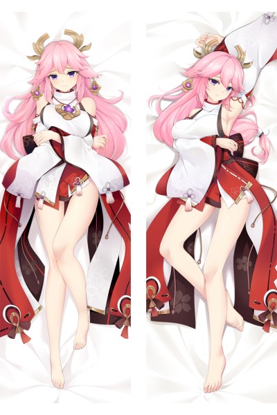 Genshin Impact Yae Miko Anime Dakimakura Body Pillow Cover