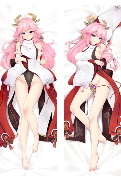 Genshin Impact Yae Miko Anime Dakimakura Body Pillow Cover
