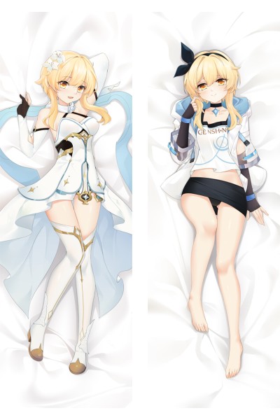 Genshin Impact Lumine Anime Dakimakura Body Pillow Cover