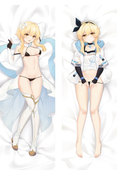 Genshin Impact Lumine Anime Dakimakura Body Pillow Cover