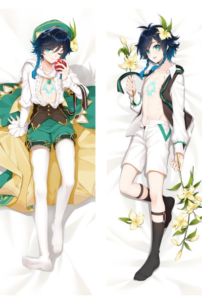Genshin Impact Venti Anime Dakimakura Body Pillow Cover