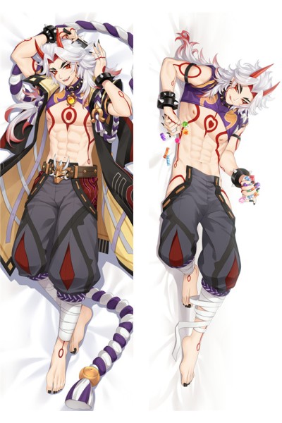Genshin Impact Arataki Itto Anime Dakimakura Body Pillow Cover