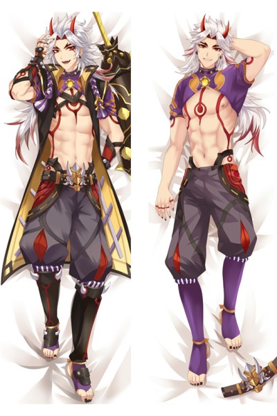Genshin Impact Arataki Itto Anime Dakimakura Body Pillow Cover