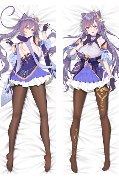 Genshin Impact Keqing Anime Dakimakura Body Pillow Cover