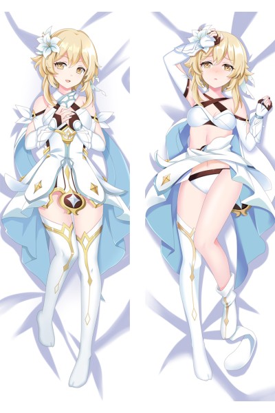 Genshin Impact Lumine Anime Dakimakura Body Pillow Cover