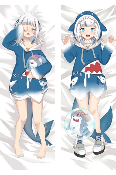 Virtual Youtuber Gawr Gura Anime Dakimakura Body Pillow Cover