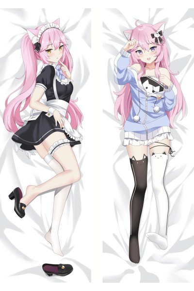 Virtual Youtuber Nyanners Anime Dakimakura Body Pillow Cover