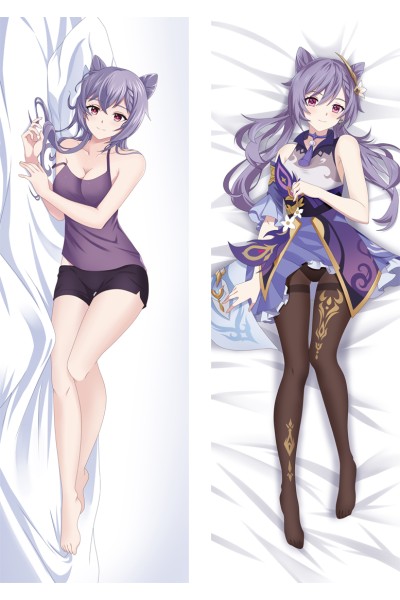 Genshin Impact Keqing Anime Dakimakura Body Pillow Cover