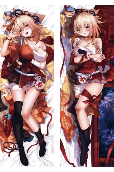 Genshin Impact YOIMIYA Anime Dakimakura Body Pillow Cover