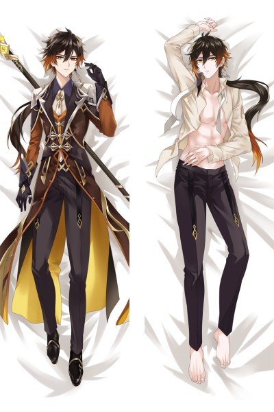 Genshin Impact Zhongli Anime Dakimakura Body Pillow Cover