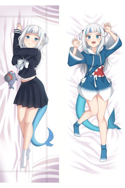 Virtual Youtuber Gawr Gura Anime Dakimakura Body Pillow Cover