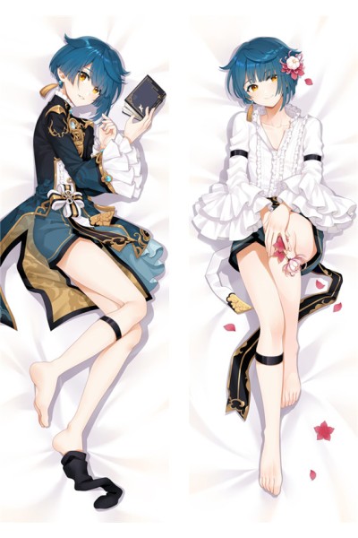 Genshin Impact Xingqiu Anime Dakimakura Body Pillow Cover