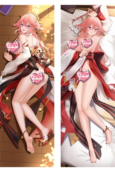 Genshin Impact Yae Miko Anime Dakimakura Body Pillow Cover