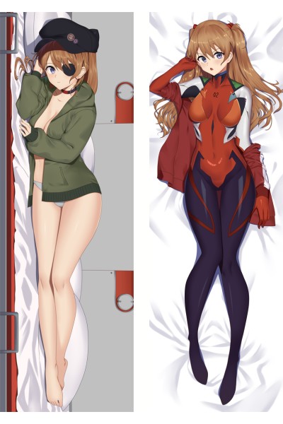 Neon Genesis Evangelion Asuka Langley Soryu Anime Dakimakura Body Pillow Cover