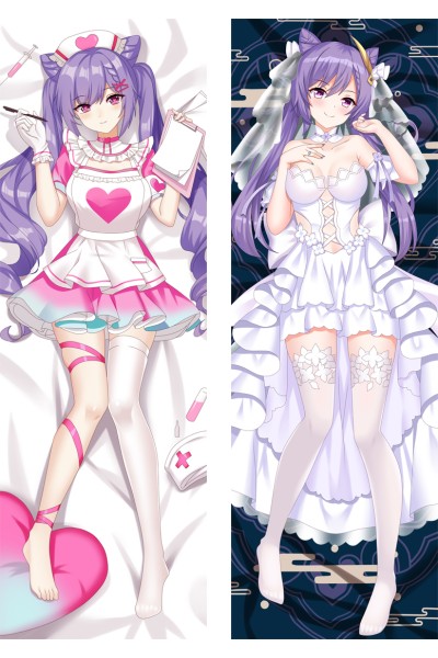 Genshin Impact Keqing Anime Dakimakura Body Pillow Cover