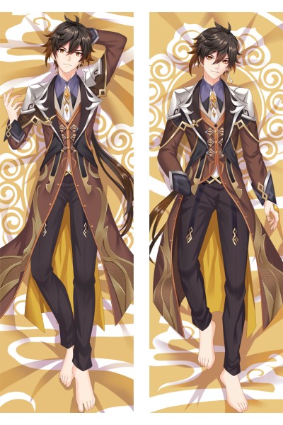 Genshin Impact Zhongli Anime Dakimakura Body Pillow Cover