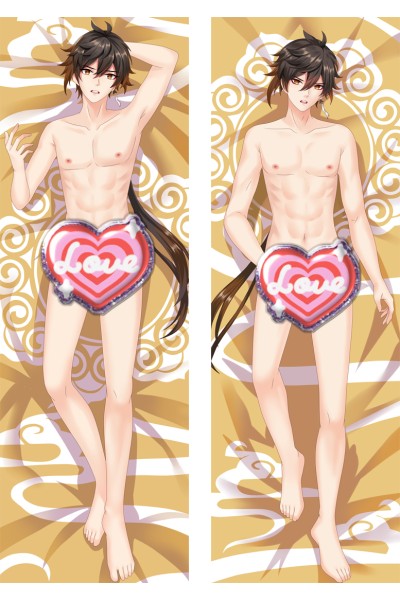 Genshin Impact Zhongli Anime Dakimakura Body Pillow Cover