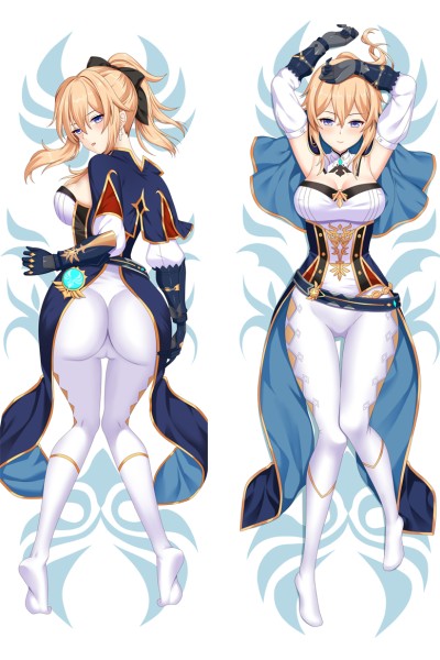 Genshin Impact Jean Anime Dakimakura Pillow Cover