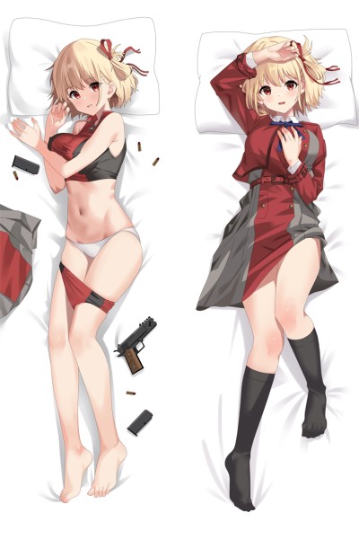 Lycoris Recoil Nishikigi Chisato Anime Dakimakura Body Pillow Cover
